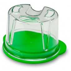 Green Duplicating Flask - Large - Plastic (Inside: 100 x 85 x 55mm) – Green Base / Clear Top - 02760 - 1pc